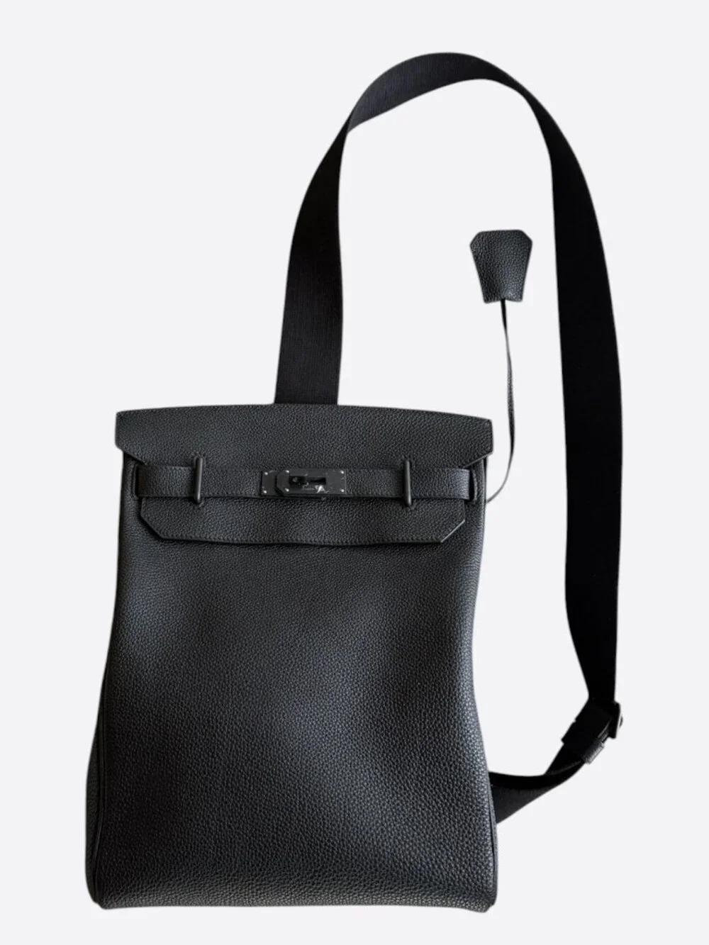 Hermes So Black Togo HAC A Dos GM Backpack